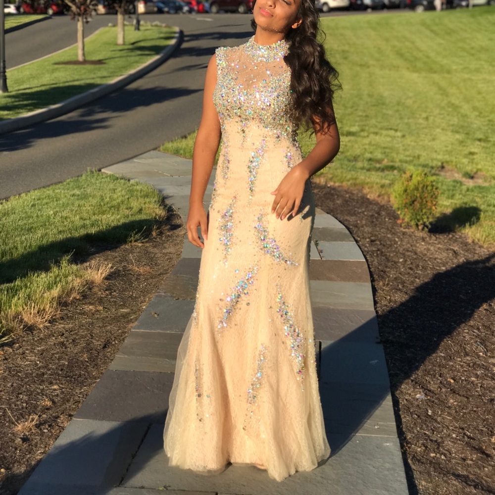 CINDERELLA Champagne Prom Dress